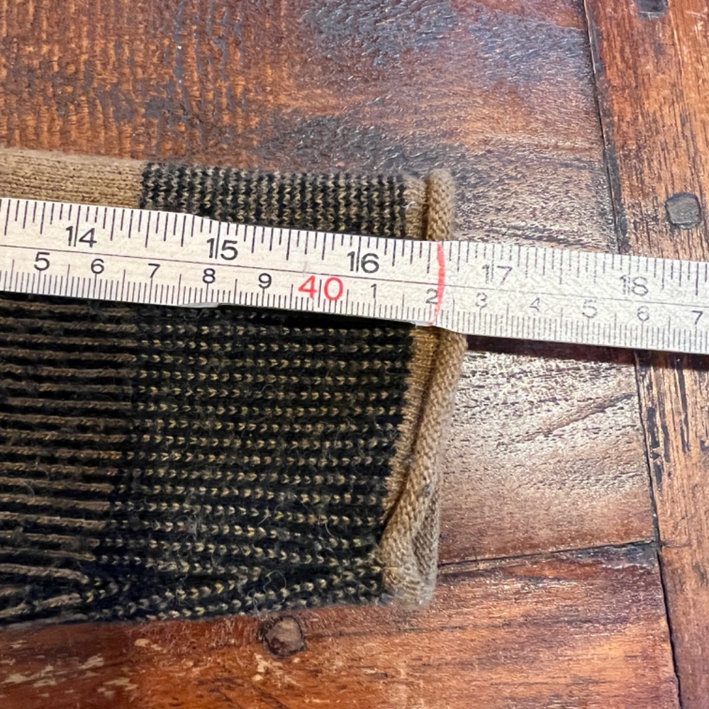 Madewell Black Golden Brown Buffalo-Style Inkcheck Plaid Sweater XS - Picture 8 of 8
